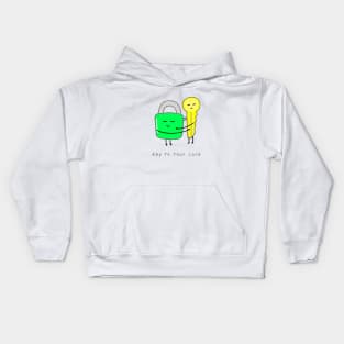 cute lock and key Kids Hoodie